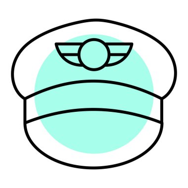 Bir polis maskesinin vektör çizimi