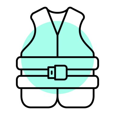 spor yeleği ikonu vektör illüstrasyonu