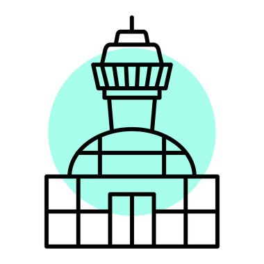 Deniz feneri. Web simgesi basit tasarım