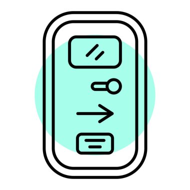 seo modern simgesinin vektör illüstrasyonu