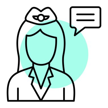 Avatar simgesi, vektör illüstrasyonu