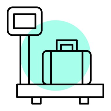 Bagaj simge vektör çizim