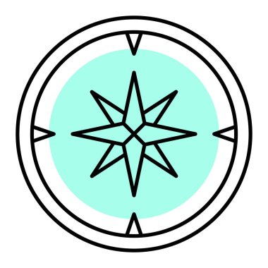 Pusula simgesi vektör resimlemesi