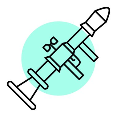 roket ikonu vektör illüstrasyonu