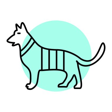 Beyaz üzerinde izole edilmiş şirin küçük köpek vektörü