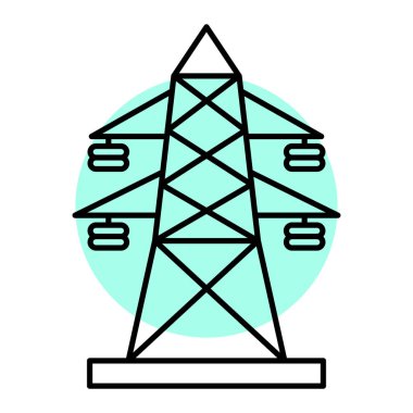 Parlayan enerji simgesinin vektör illüstrasyonu