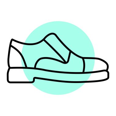 ayakkabı ikonu vektör illüstrasyonu