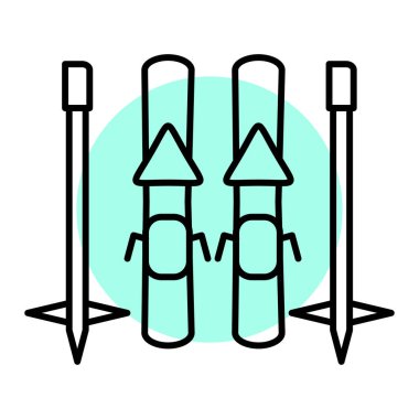 spor vektörü illüstrasyonu, simge ögesi arkaplanı