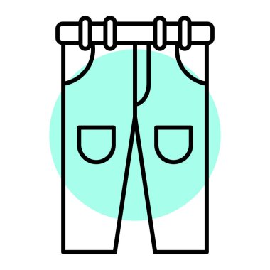 Bir çift çorap ipliği ikonunun vektör illüstrasyonu