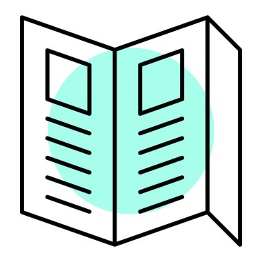 kitap simgesi vektör illüstrasyonu