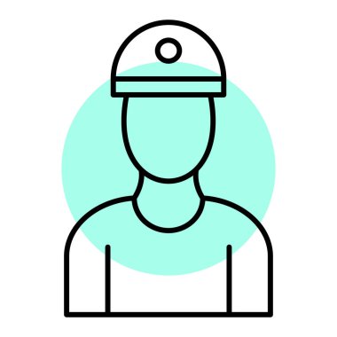 Bir polis memurunun vektör illüstrasyonuName