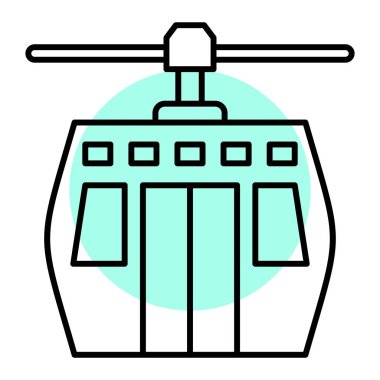 tren simgesi vektör illüstrasyonu