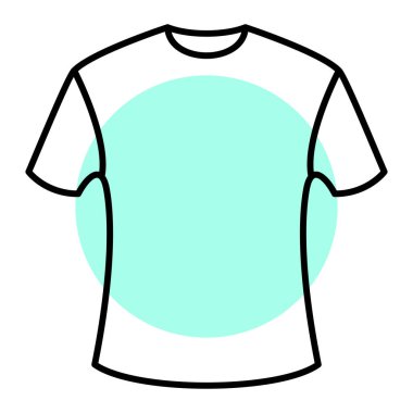 Gömlek ikonu. vektör illüstrasyonu