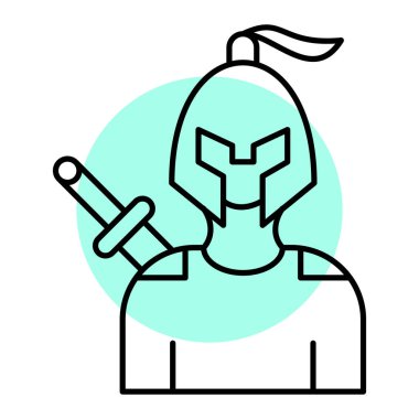 Maskeli bir adamın vektör çizimi