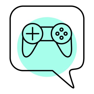 Oyun kumandası ve oyun alanı vektör çizimi tasarımı