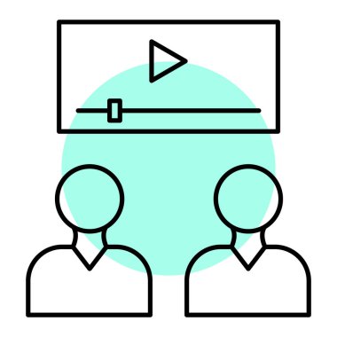 Sunum. Web simgesi basit tasarım