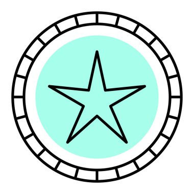 Moda biçimi izole edilmiş arkaplan yıldız simgesi