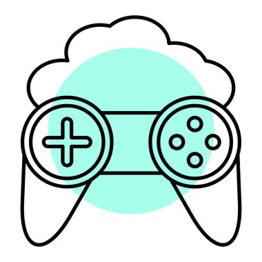 Gamepad simgesi. Basit tasarım