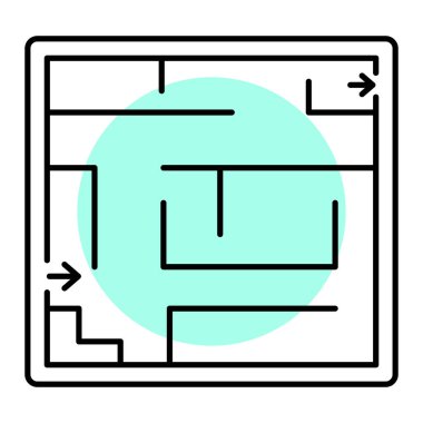 Vektör illüstrasyonu, simge ögesi arkaplanı