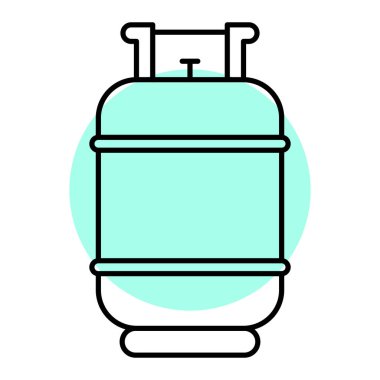 Su tankı ikonu. Web için bira şişesi vektör simgelerinin özet çizimi