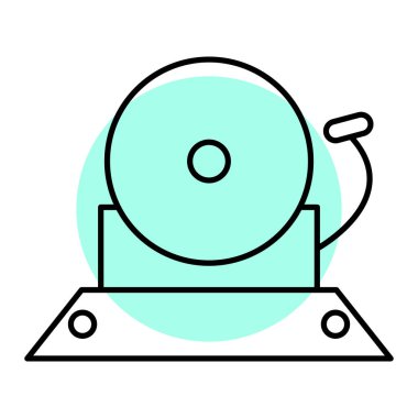 Alarm simgesinin vektör çizimi