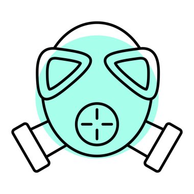 Bir virüs simgesinin vektör illüstrasyonu