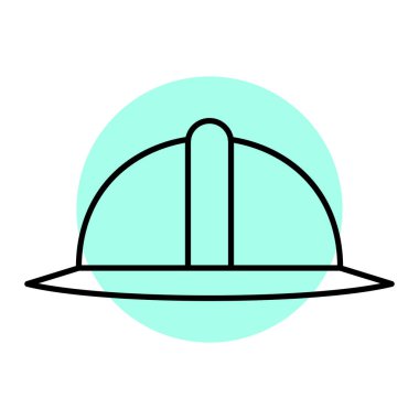 Sert başlık simgesinin vektör illüstrasyonu