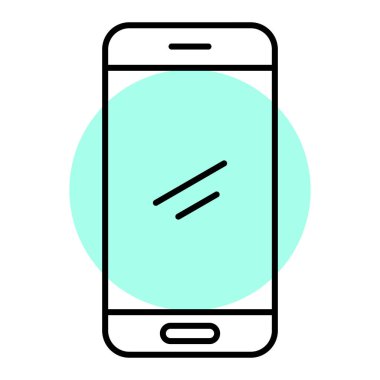 cep telefonu ikonu vektör illüstrasyonu