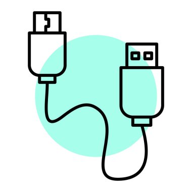 usb flash disk simge vektör illüstrasyon tasarımı