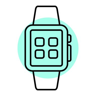 Akıllı çocuk. Web simgesi basit illüstrasyon