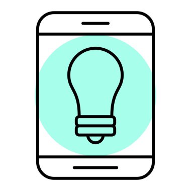 Cep telefonu. Web simgesi basit tasarım