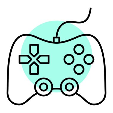 Oyun kolu. Web simgesi basit illüstrasyon