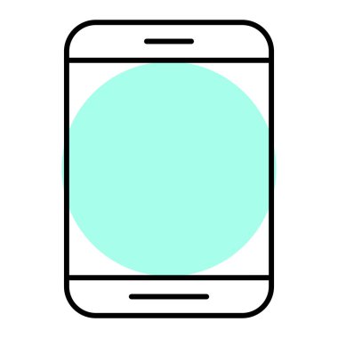 Akıllı telefon. Web simgesi basit illüstrasyon