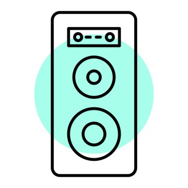 hoparlör vektör illüstrasyonu