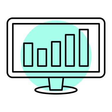basit grafik simgesi, vektör illüstrasyonunu izle