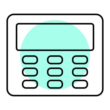 Hesap makinesi simgesinin vektör illüstrasyonu