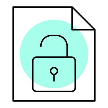 asma kilit ikon vektör çizimi