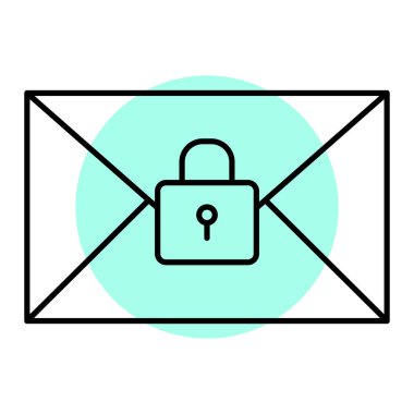 E-posta. Web simgesi basit illüstrasyon