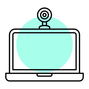 Bilgisayar teknolojisi simgesi. cihaz ve ekipman teması. Yalnız tasarım. vektör illüstrasyonu