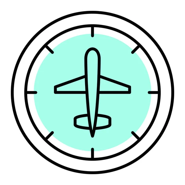 飞机图标矢量插图 — 图库矢量图片