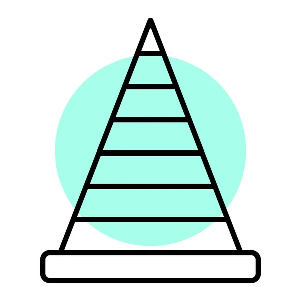 Cone Web Icon Simple Illustration — Stock Vector