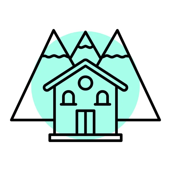 Ilustración Vectorial Icono Casa — Vector de stock