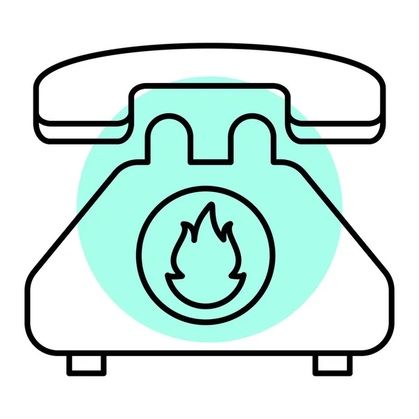 Значок Телефона Набросок Векторной Иллюстрации Телефона Изолированные Белом Фоне — стоковый вектор