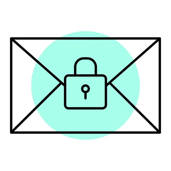 Mail Web Ikon Egyszerű Illusztráció — Stock Vector