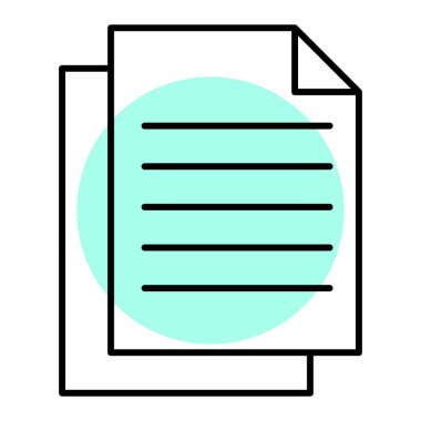 belge simgesi vektör illüstrasyonu