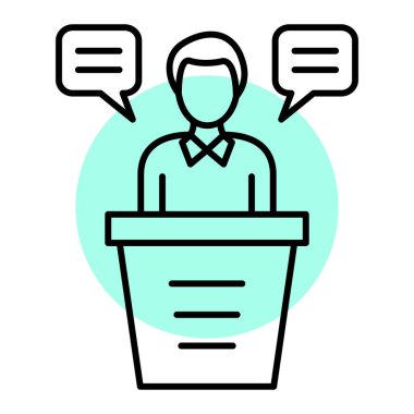 Müşteri desteği ikon vektör illüstrasyonu