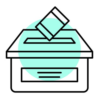 kutulu kutu ve zarf vektör çizimi tasarımı