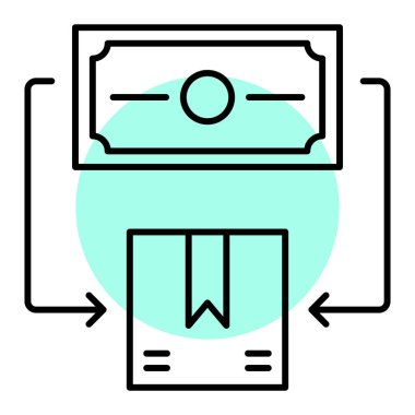 kutu vektör renk simgesi