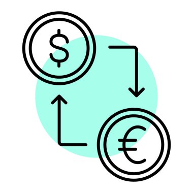 Bitcoin simgesi vektör illüstrasyonu