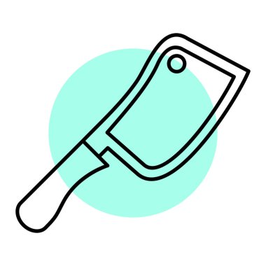 Mutfak gereçleri simgesi. vektör illüstrasyonu